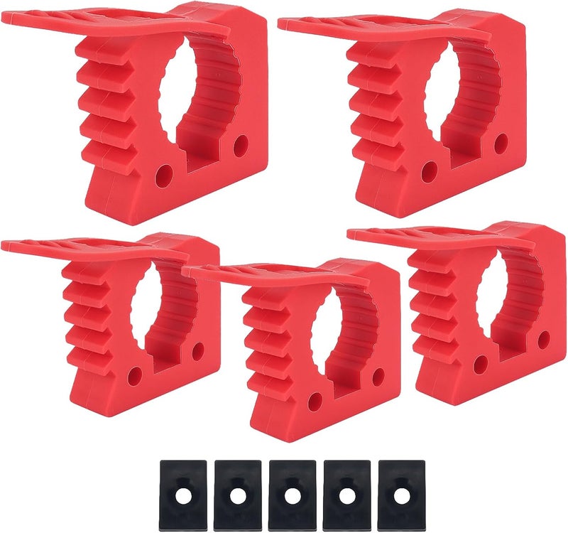 GLOBLED Heavy-Duty Quick Fist Rubber clamps Mount Fit 1-1/5''-1-3/5'' For Diameter Tools And Equipment,13LB Capacity,Compatible With Truck,ATV,UTV.Boat,Off-road,4x4,Vans-5pcs - Image 1